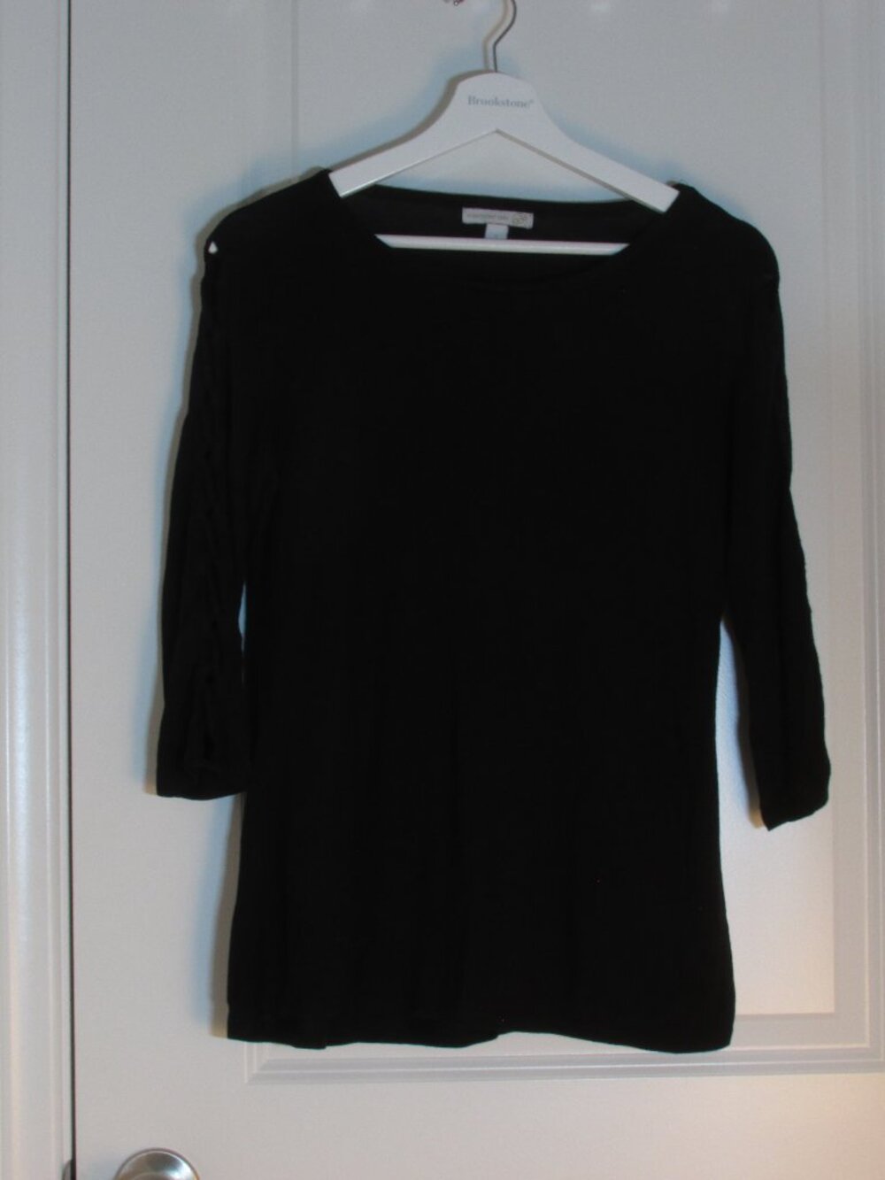 Black Blouse with cutout sleeves